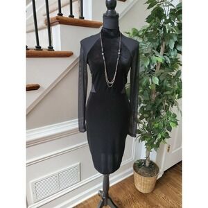 Diosa Women's Black Polyester Casual Dress Size M